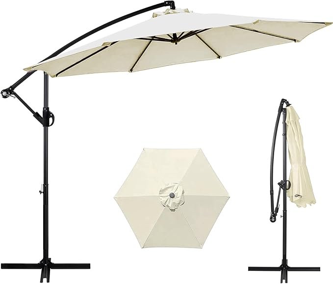 9 ft Side pole Outdoor garden Umbrella