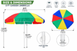 8 ft Outdoor Garden Umbrella