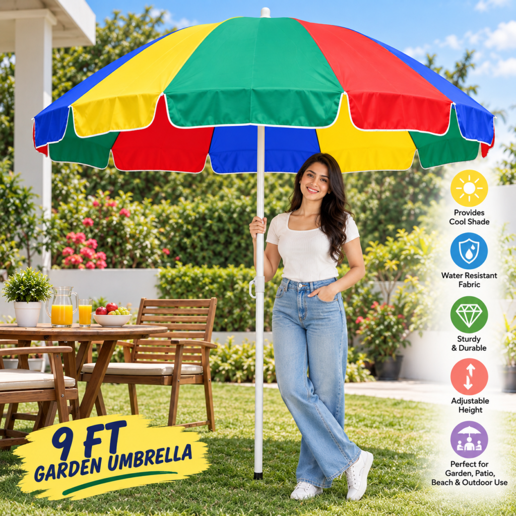 9 ft Outdoor Garden Umbrella