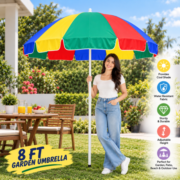 8 ft Outdoor Garden Umbrella